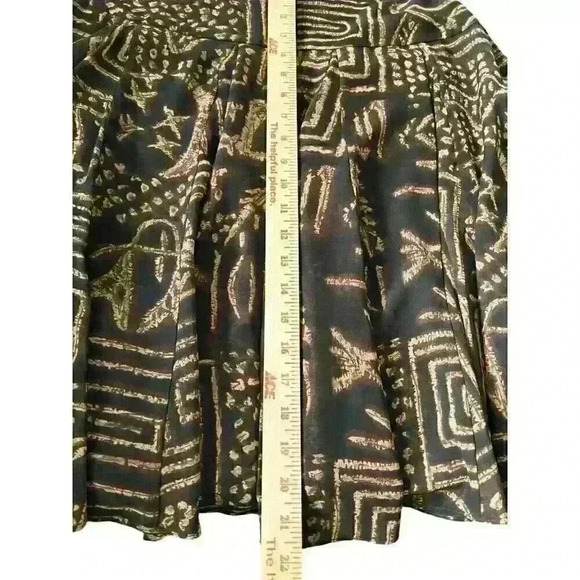 Chaps‎ Sz 8 Geometric Print A Line Skirt Office Business - Picture 5 of 11